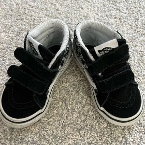 Toddler high top dinosaur Velcro sneaker Vans